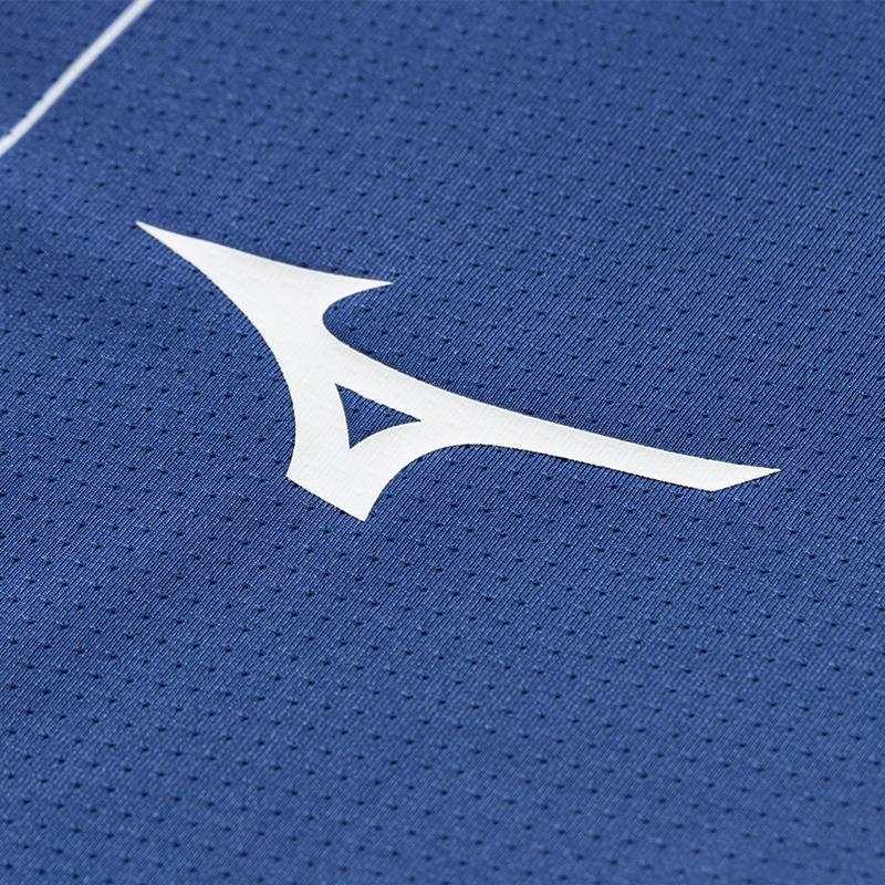 Mizuno Quick-Dry Stretch Breathable Sports Short Sleeve T-Shirt Unisex Tops Starry-Blue C2CA53Z726