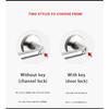 304 Stainless Steel Fire Door Fire Door Lock With Key Three-lever Handle Lock Replacement Ball Lock Bathroom Keyless Door Lock