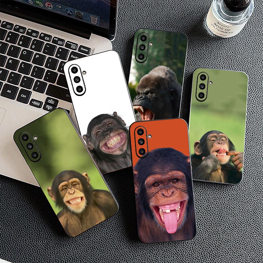 Casing Phone Cover for Samsung Galaxy S25 S24 S23 FE Ultra Plus S7 Edge S25+ S23+ A56 5G Case Monkey Gorilla Ape Baby Animal