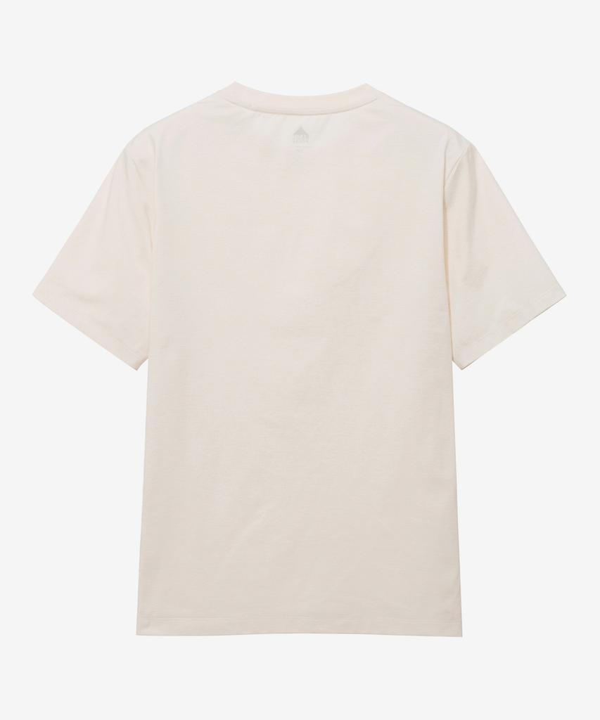 BASIC HOUSE Cool Sorona Regular Fit Round Neck Short Sleeve T-Shirt Ivory Lzts3107
