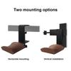 Walnut Wood & Solid Metal Headphone Stand Holder, Headset Hanger Stand for Desk, Adjustable Design, Perfect for All Headphone Sizes