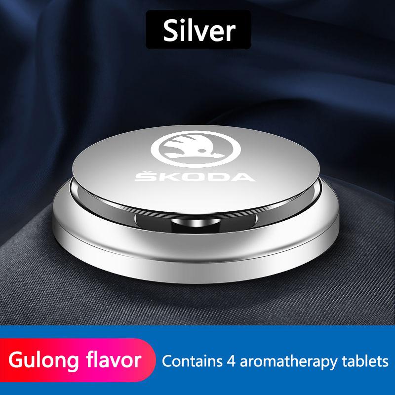 AAAAE1 Car Air Freshener Solid Perfume Rotating Aromatherapy Decor For Skoda Octavia Rapid Kodiaq Karoq Fabia Kamiq Superb Derivative V