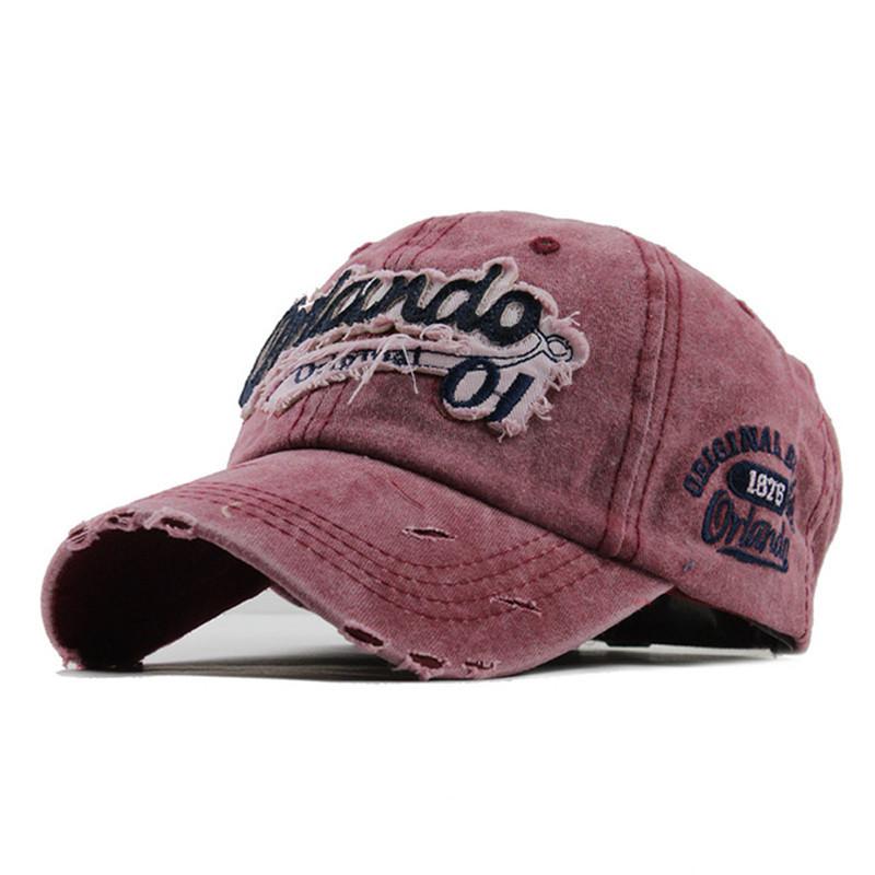 Men's and women's embroidered baseball caps, holes and old visors, casual European and American wide-brimmed hats, peaked caps, European and American