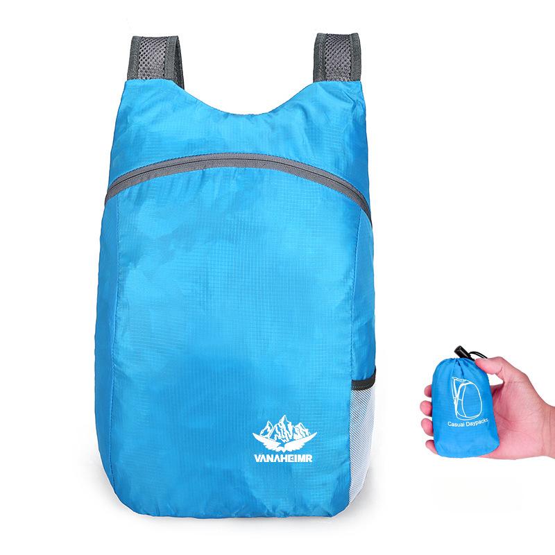 Borsa pieghevole per esterni neutra Borsa da viaggio portatile ultraleggera Zaino impermeabile Borsa per pelle sportiva per fitness