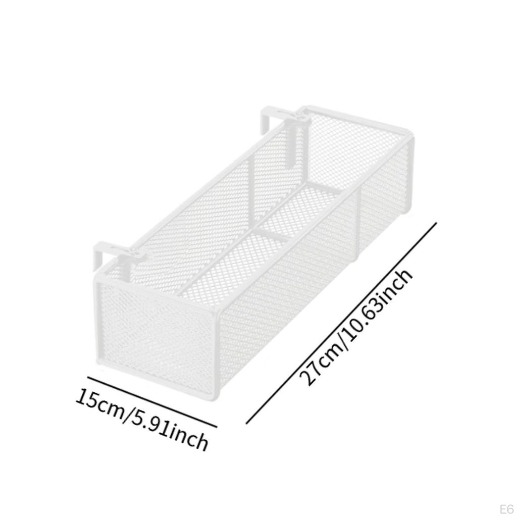 Adjustable Hook Hanging Organizer Rack for Dormitory Bed, Ideal Phone And Drinks