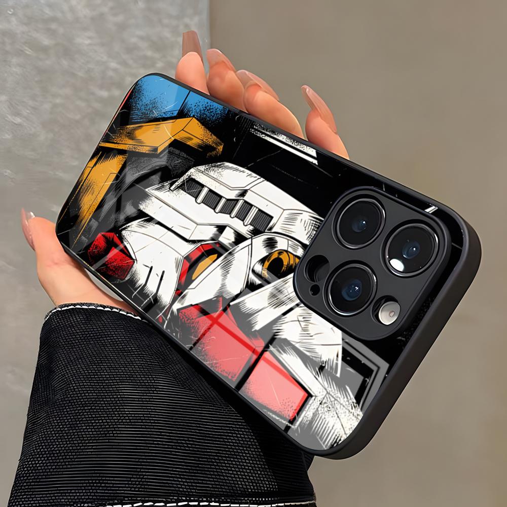 G-Gundam Phone Case For IPhone 17 Pro Max 16 15 14 Pro Max 13 11 X Xs Xr 8 7Plus Glass Cover