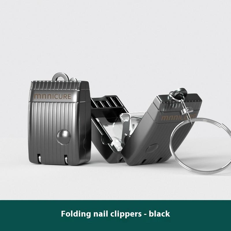 

Stainless Steel Mini Folding Nail Clipper With Key Ring Handle Rotary Nail Clipper Nail Accessories And Tools Small Scissors чёрный