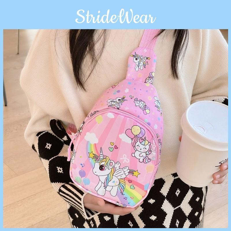 Fashionable Nylon Childrens Chest Bag Vibrant Cartoon Design For Gender Neutral Ages 3 6 To