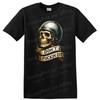 Skull Helmet Don't Fuckin Die Graphic T Shirt Cool Biker Tee