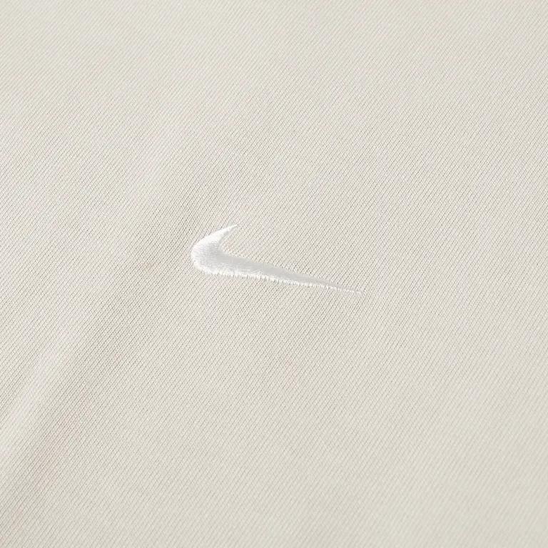 Nike Solid Logo Embroidered Loose Fit Straight Cut Short Sleeve T-Shirt Men Tops Light-Bone CV0559-072