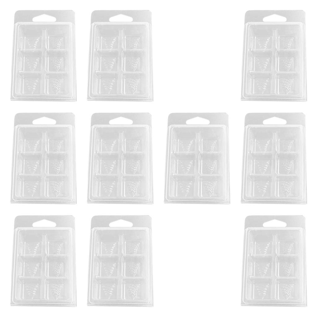 Transparent Candle Melt Moulds Easy Cleaning Empty Cube Tray for Wickless Candles Making Tools for Christmas Party