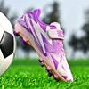 Children'S Football Shoes Velcro Men'S And Women'S Outdoor Ag Grass Anti-Skid Professional Game Training Football Shoes