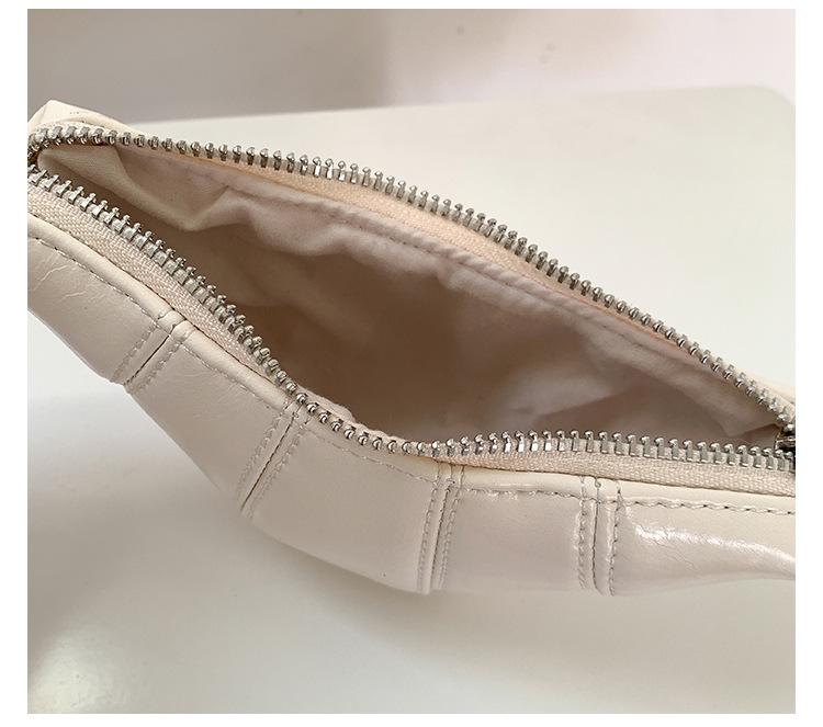 Women's Mini Croissant Crossbody Bag - Korean Summer Fashion Trend for Earphones & Lipstick