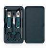 Luxury 5-Piece White Nail Clipper Set with Logo - Manicure & Pedicure Tools Available