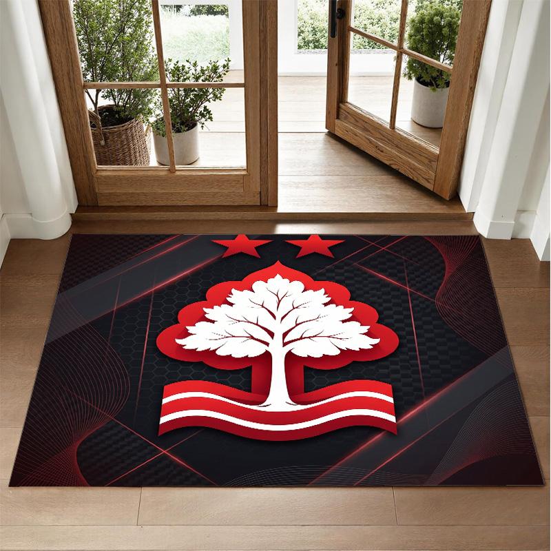 Nottingham Forest Design Kristall-Samt-Teppich Weich Dekorative Matte für Schlafzimmer Eingang