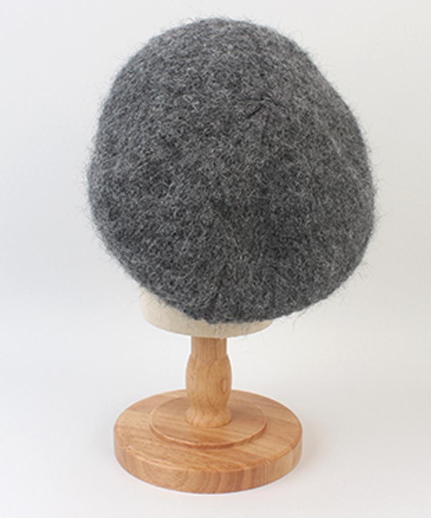 Yunibeosyeolkemiseuteuli Wool Gray Knit Beret