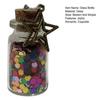 Mini Wishing Glass Bottle Transparent Glass Jar with Sequins Romantic Gift for Boyfriend Girlfriend Wife Husband