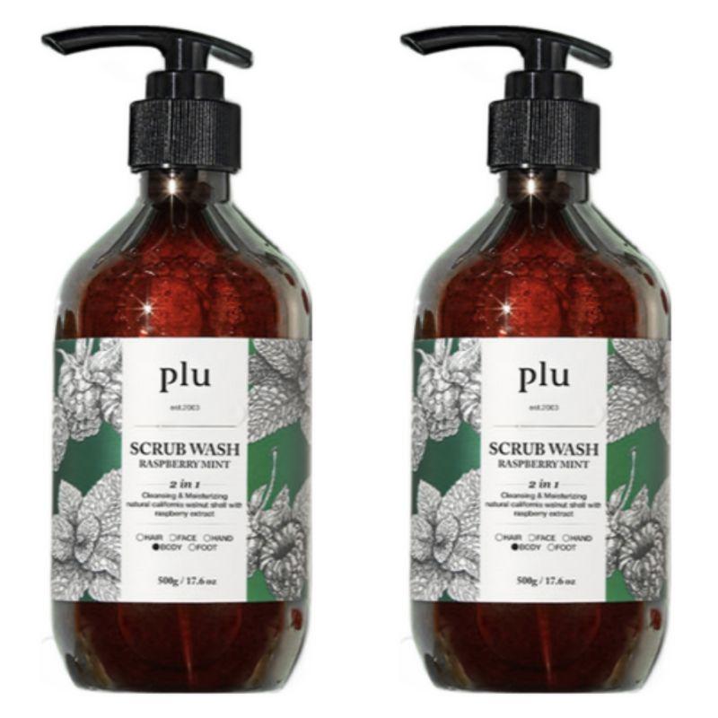 Plu Daily Scrub Body Wash Raspberry Mint 500g
