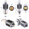 1pc H4 H6 BA20D LED Motorcycle Headlight Bulb Moto Spotlights CSP Lens White Yellow Hi Lo Lamp Scooter Accessories Fog Lights
