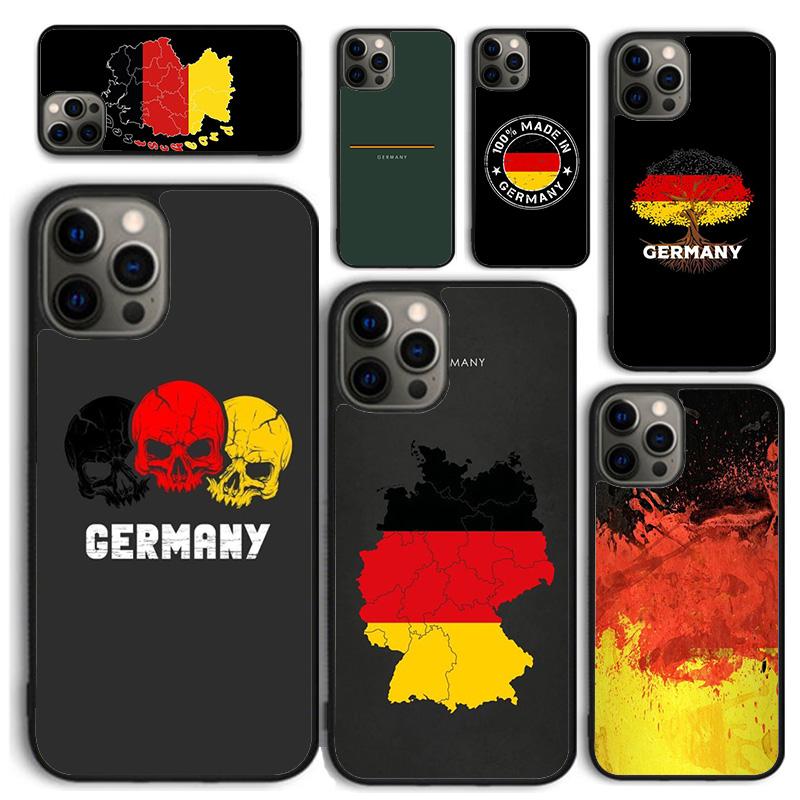 Germany Flag National Emblem Phone Case for iPhone 17 Air 16 PRO MAX 15 14 PLUS 11 12 13 Back Cover Fundas Shell