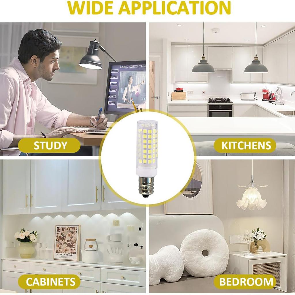 LED corn bulb 88LED corn bulb home interior decoration lighting 85V-265V E12 for outdoor indoor 6000K (E12 pure white light)