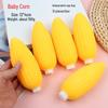 Creative Corn Squishy Toy - Soft Rubber Stress Relief Pull-and-Play.