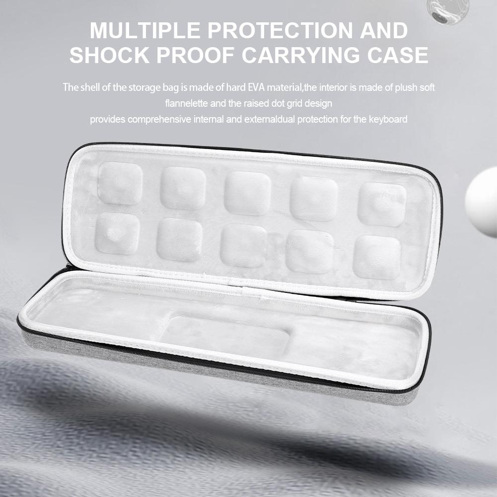 Hard Shell Carrying Storage Bag Double Zipper Waterproof Organizer Bags Shockproof Dustproof Portable for Logitech MX Mechanical