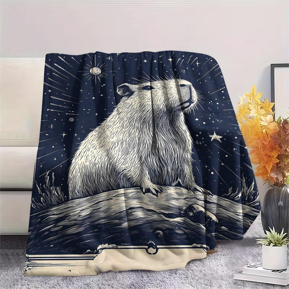 Card style animals Print Flannel Blanket,High quality Comfortable for All Seasons,Home Decor,Warmth and Comfort,Perfect for Christmas Gifts
