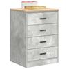 Garage Storage Cabinet Gray Concrete 60X51X85 Cm