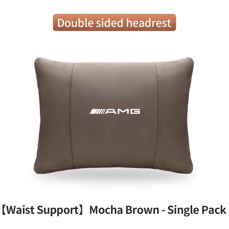 Car Sticker Car Headrest Neck Support Lumbar Rest Cushion Neck Pillow For Mercedes-Benz AMG A C E S V Class Sprinter GLC ML SLK