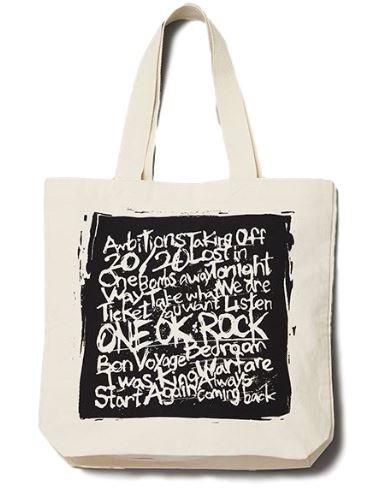 ONE OK ROCK 2017 JAPAN TOUR Official Goods Tote Bag “Ambitions” (NATURAL)