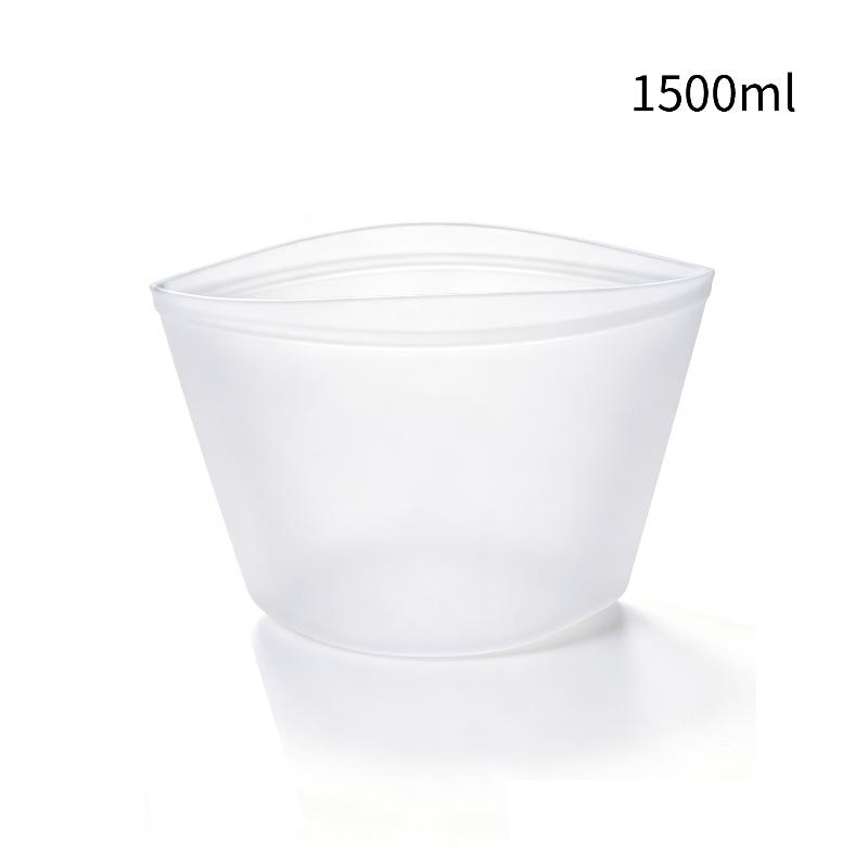 1Pcs Airtight Leakproof Food Grade Freezer Bag Reusable Silicone Storage Bags For Meat Veggie Marinating & Lunch