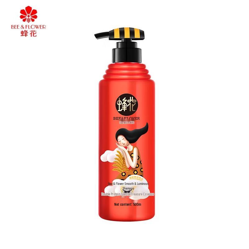 

Шампунь для смягчения с пчелиным цветком, двойным протеином и аминокислотами