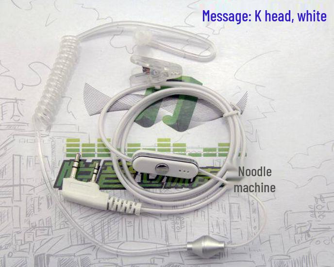 

Durable In-Ear Walkie-Talkie Headset with Earpiece, K Head & M Head, Wired Ear-Hook, Air Conduction Tube