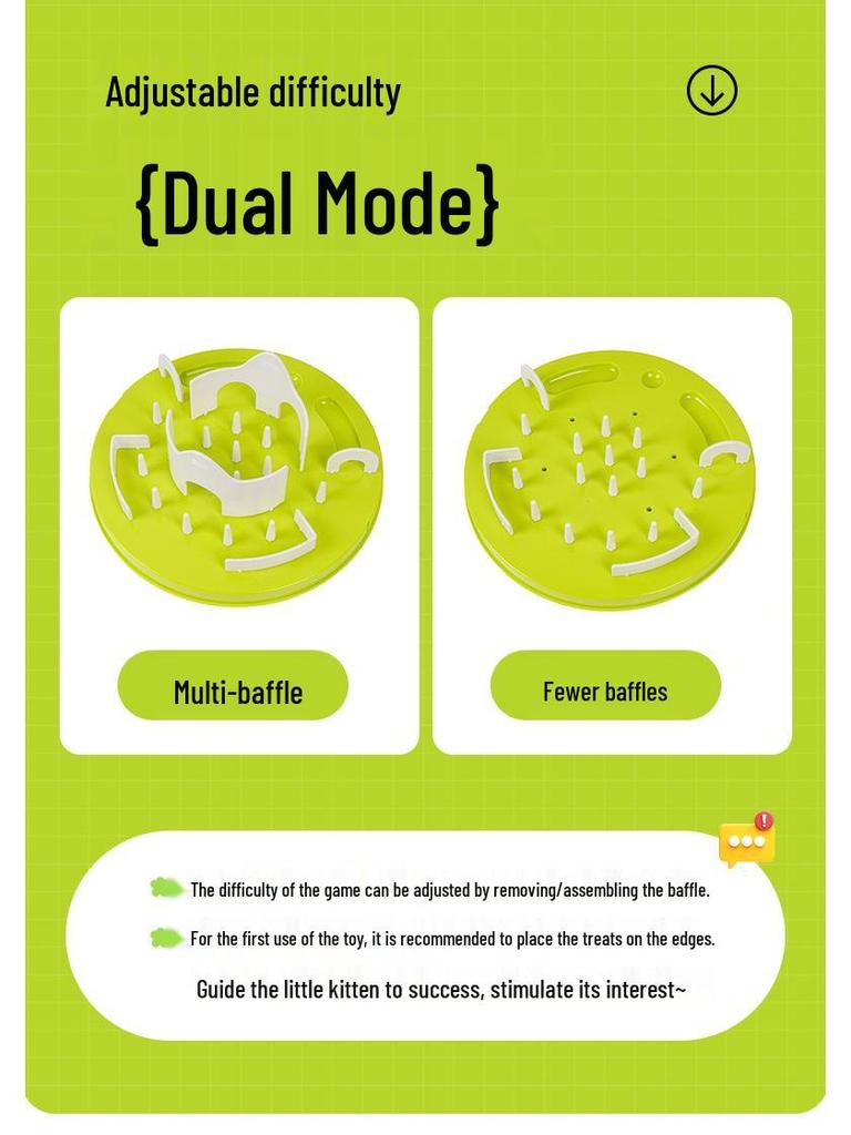 Interaktives DIY Katzenspielzeug & Futter-Labyrinth - Energieschub & Anti-Schling-Design
