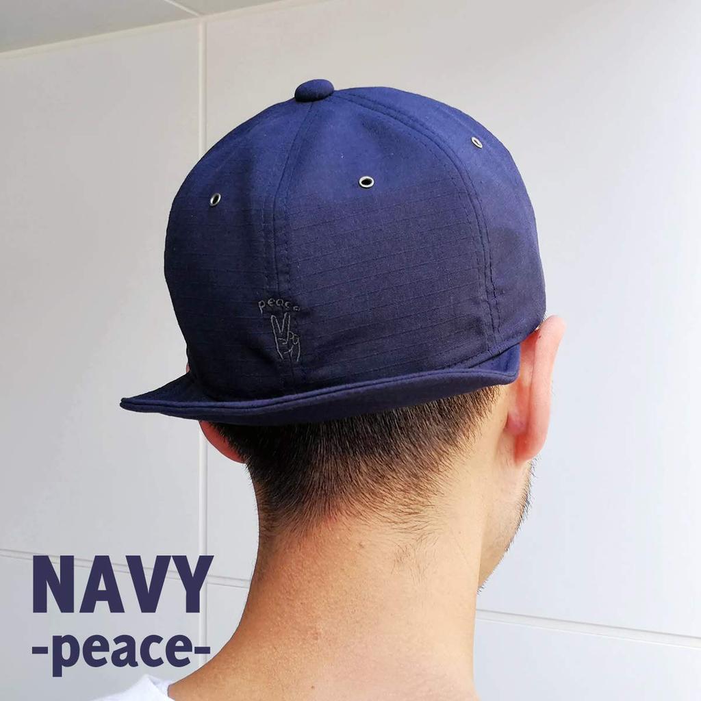 Basic Enchi Field Hand Sign Ball Short Umpire Cap with Hand Ripstop Mini Adjustable One Size Fits Navy Cap, Brim, Sign, Fabric, Durable, Lightweight,