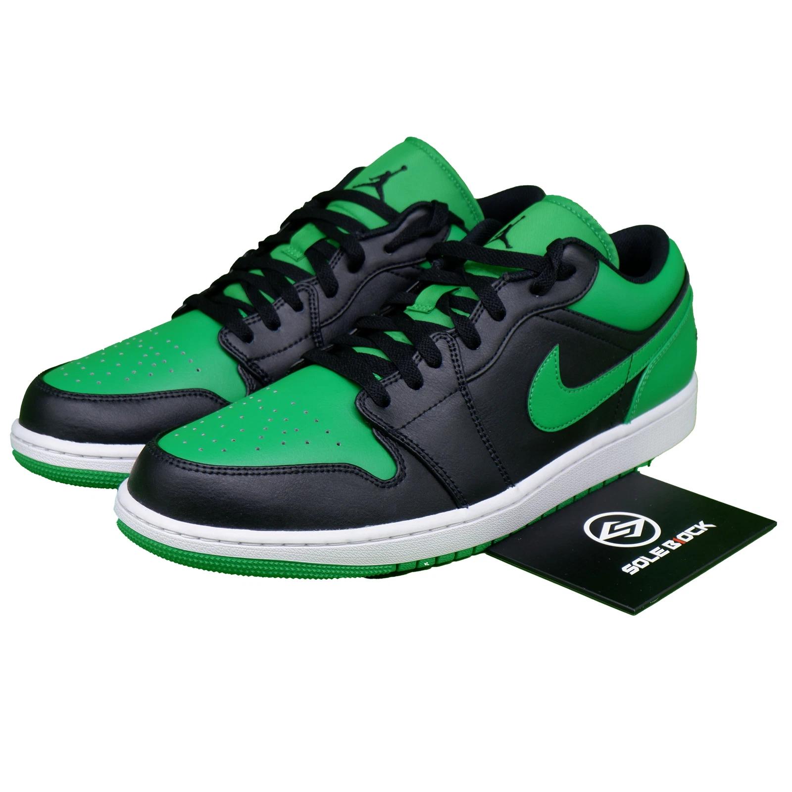 

Air Jordan Air Jordan 1 Low Черный Счастливый Зеленый 553558-065 Мужские Размеры EU 44.5 зелёный/чёрный