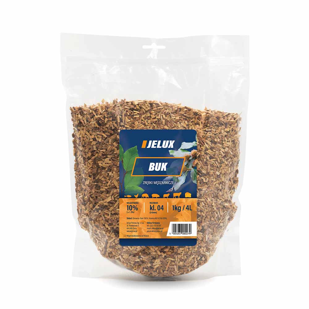 Zrębki Wędzarnicze Buk Kl04 1Kg