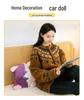 Devil Cat Plush Cushion Doll - Cartoon Animal Sleeping Backrest for Girls