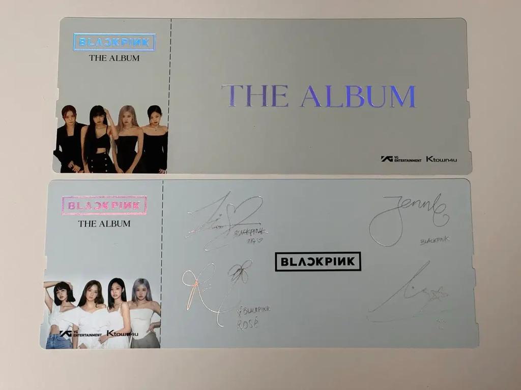 BLACKPINK The Album Bonus Tickets (2 types) Used