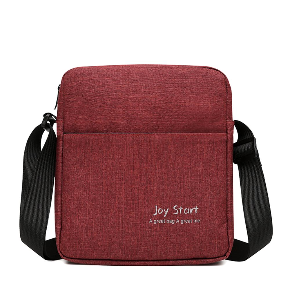 Men'S Shoulder Bag Mobile Phone Bag Simple And Durable Oxford Cloth Light And Large Capacity Commuter Travel Slung Small Bag.
