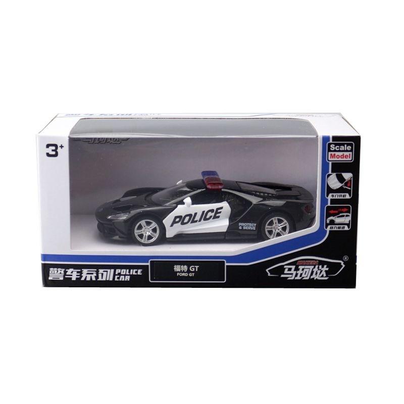 

Металлическая модель автомобиля Ford Gt полицейская машина с инерционным управлением для детей коллекционеров и