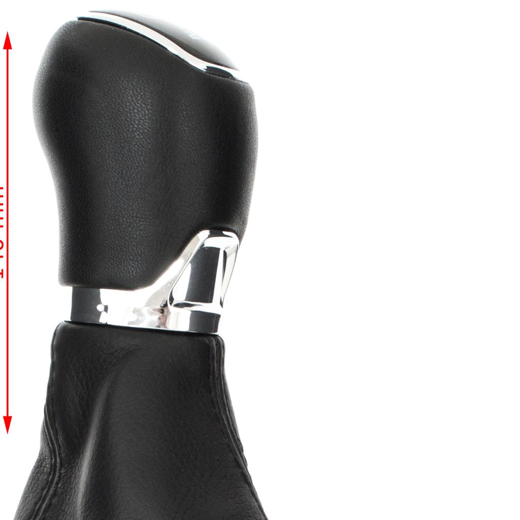 Skoda Octavia II 07-14 Gear Shift Knob + Gaiter with Frame ECO LEATHER 6 SPEED