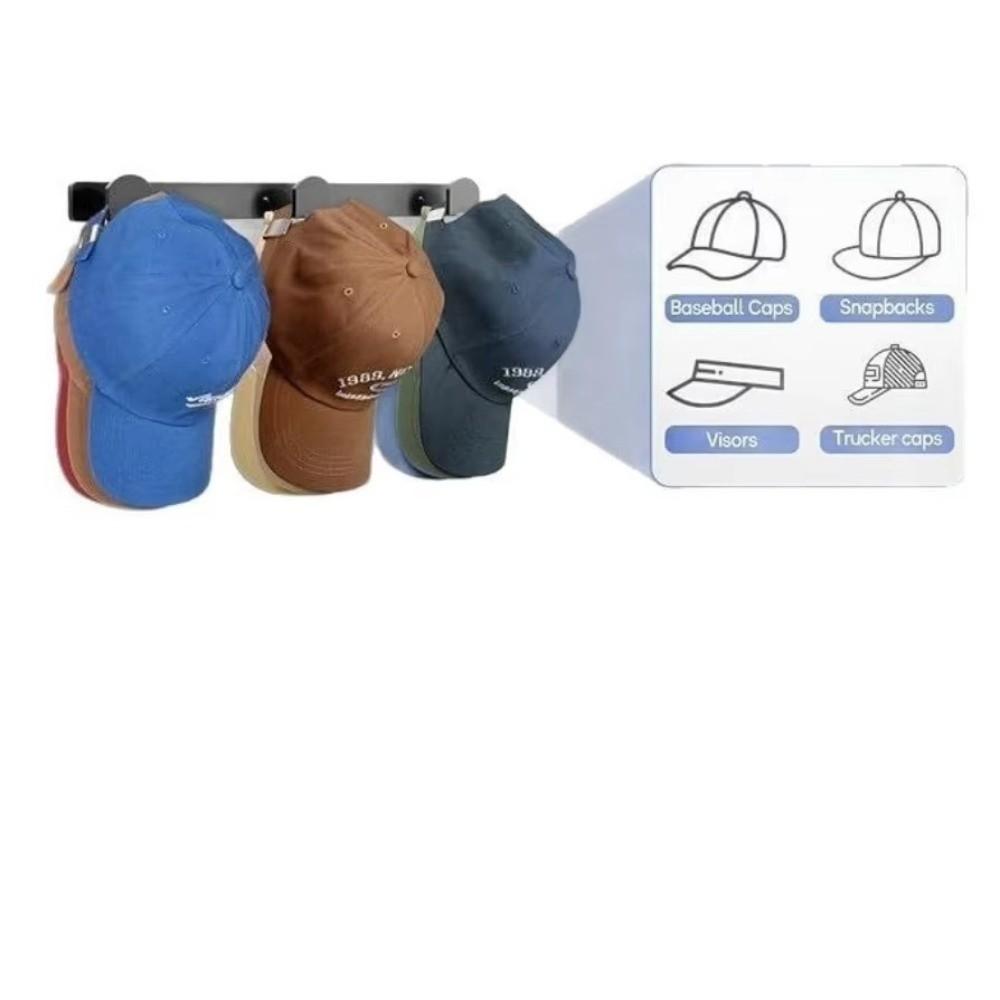 Space Saving Wardrobe Hat Rack with Hook Hat Organizer Display Hat Storage Rack  Bedroom Door
