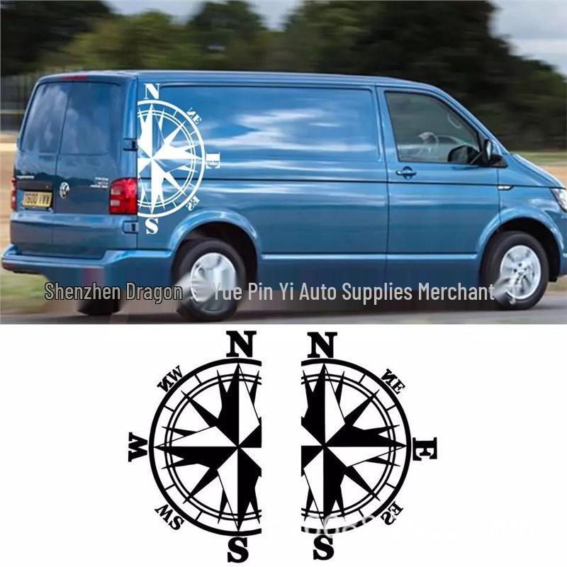 X-275: Fits all Volkswagen models like VW UP, van, campervan, caravan, pickup truck; compass sticker.