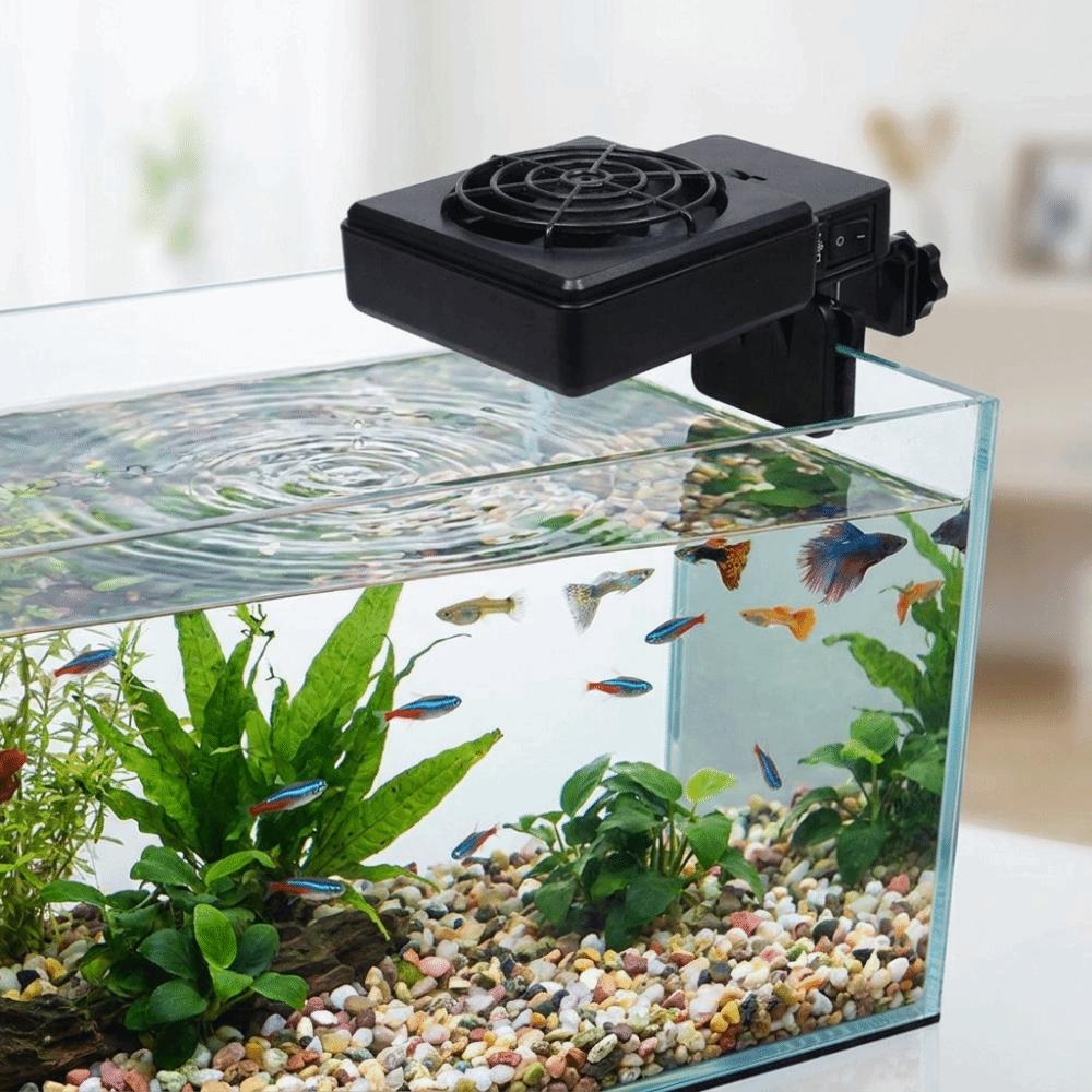 Wall Mounted Aquarium Wall Fan Adjustable Fish Tank Cooler 20 Mm Tank Thickness