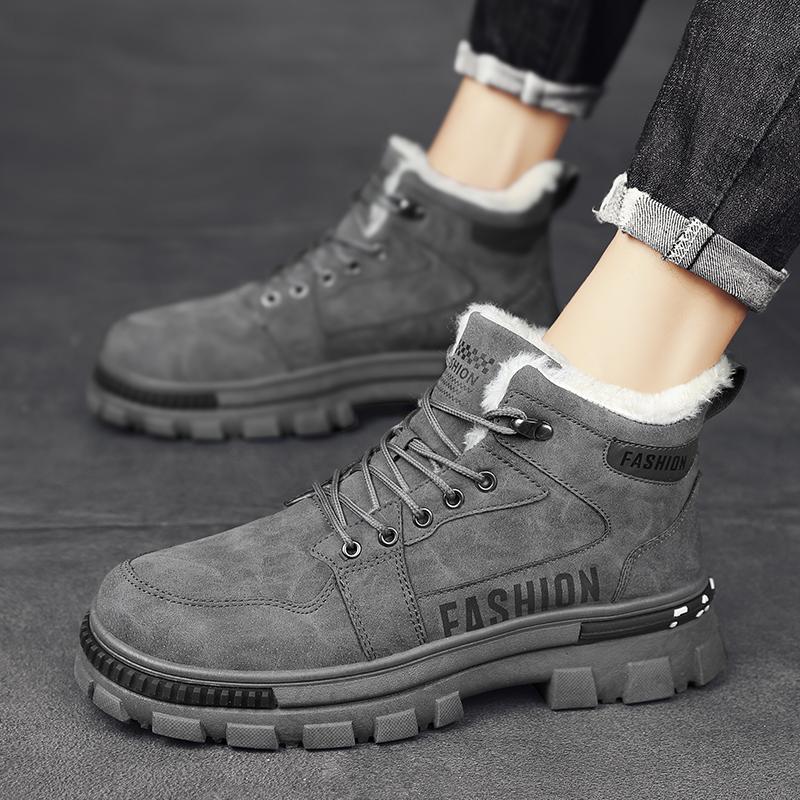 Pánské Sněhule Zimní Protiskluzové Plyšové Sněhule Sněhule Sněhové boty Sněhule s vysokým šněrováním Outdoor Teplé Chladu Odolné Venkovní Sportovní Pracovní boty