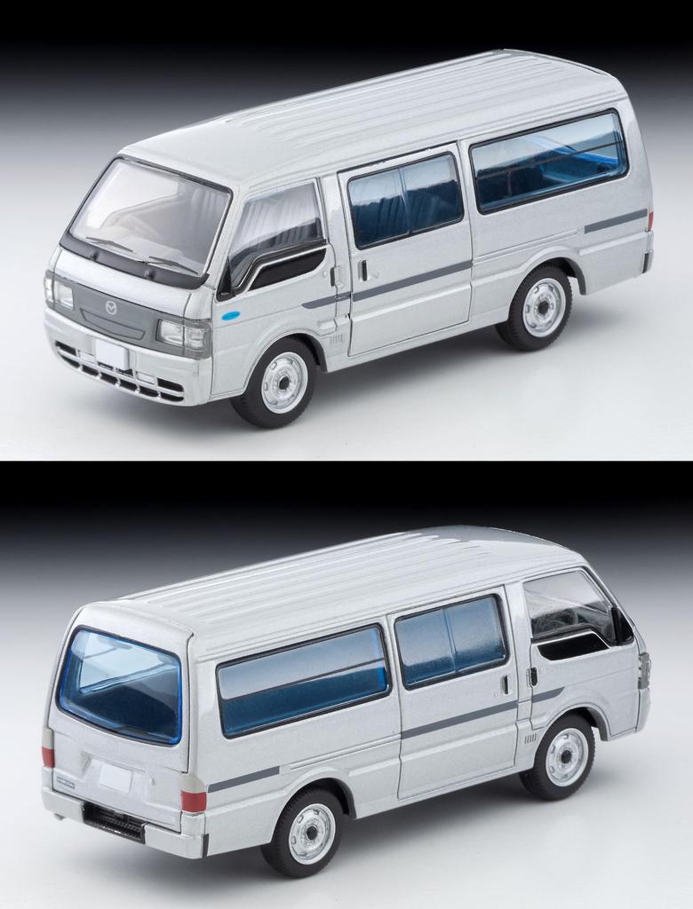 Tomytec Metal Tomica Limited Vintage Neo Scale Mazda Bongo Brawny 2004 Finished Product (TOMYTEC) 1/64 LV-N310a Van, Low-Floor, 5-Door, GL, Silver,