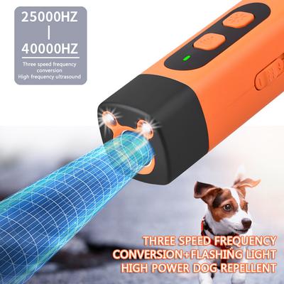 Ultrasonic Pet Dog Repeller with Strobe Light Portable Rechargeable Anti Barking Device for Dogs Stop Barking Behavior Training