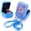 Capa de Silicone com Estampa de Animal 3D Estojo de Viagem com Cordão Suporte de Armazenamento Protetor para Bitzee Animal de Estimação Digital Interativo